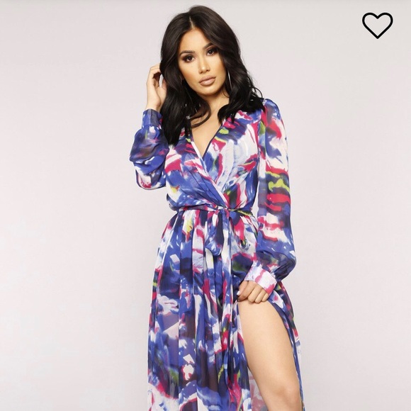 Fashion Nova Dresses & Skirts - FASHION NOVA MULTI COLOR MAXI